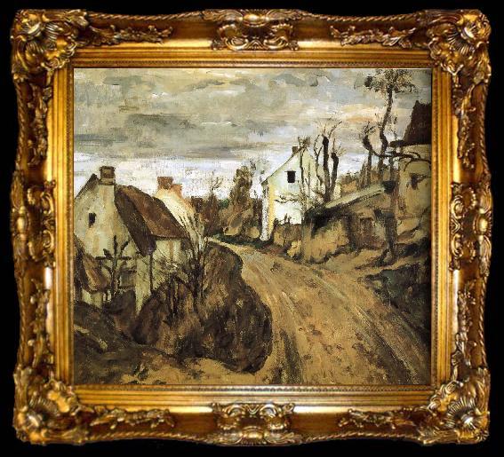 framed  Paul Cezanne Village de sac, ta009-2